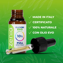 Zenia Olio CBD Evo full-spectrum 10% secondaria