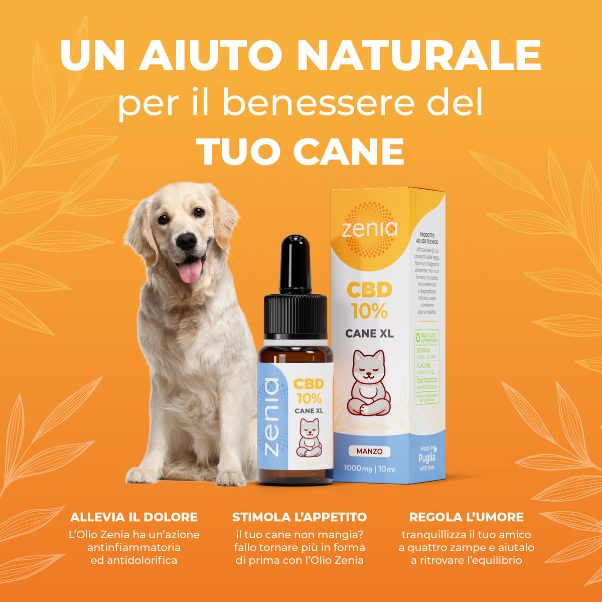 Zenia Olio CBD 10% Cane XL secondaria 10 ml