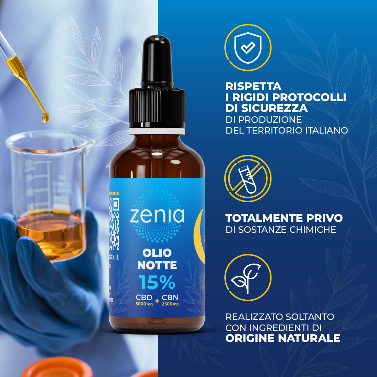Zenia Olio Notte 15% CBD + CBN