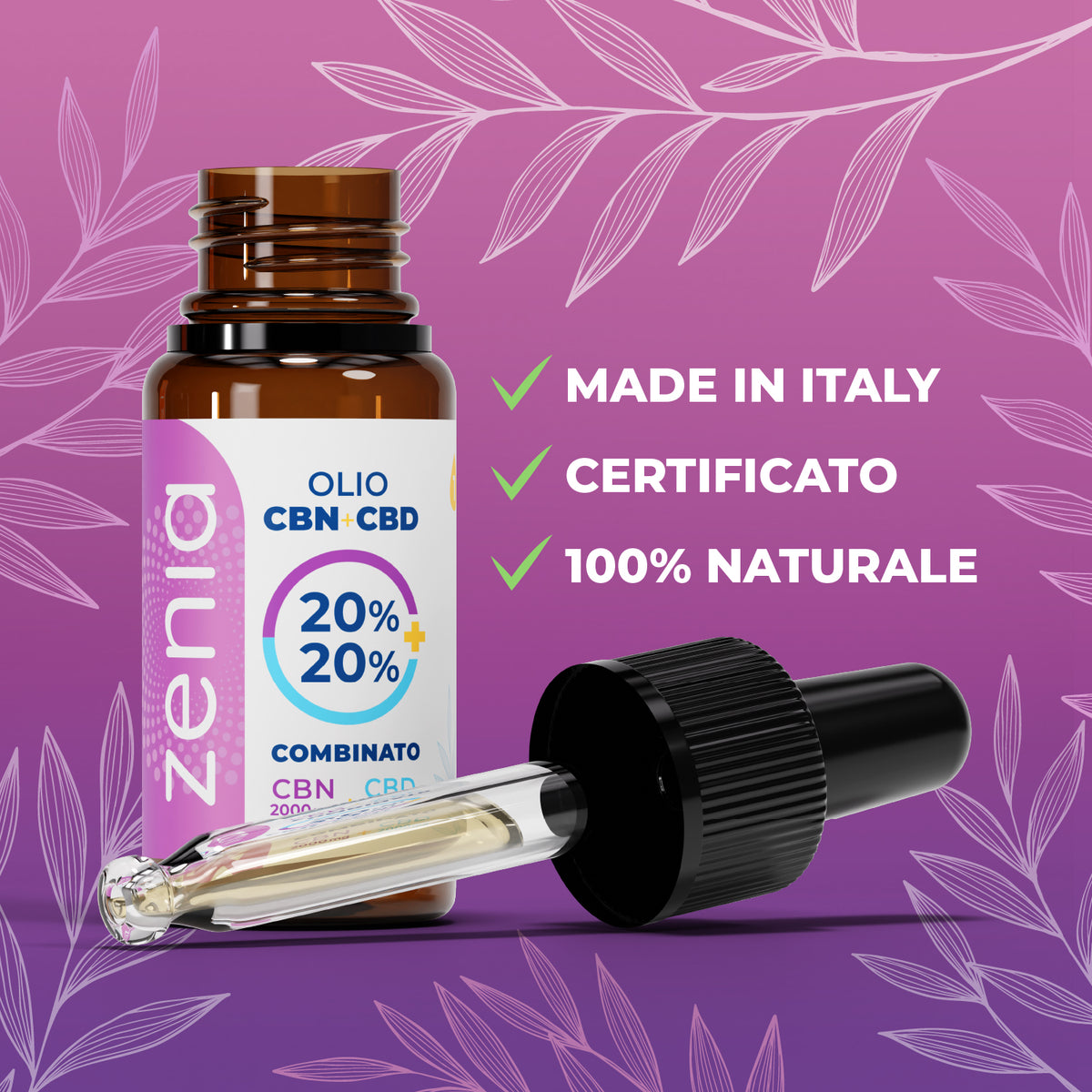 Olio CBN 20% + 20% sec
