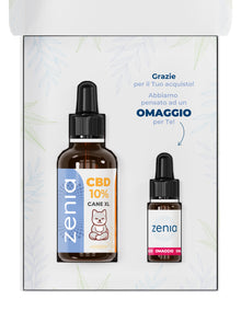 Zenia Olio CBD 10% Cane XL 50ml omaggio