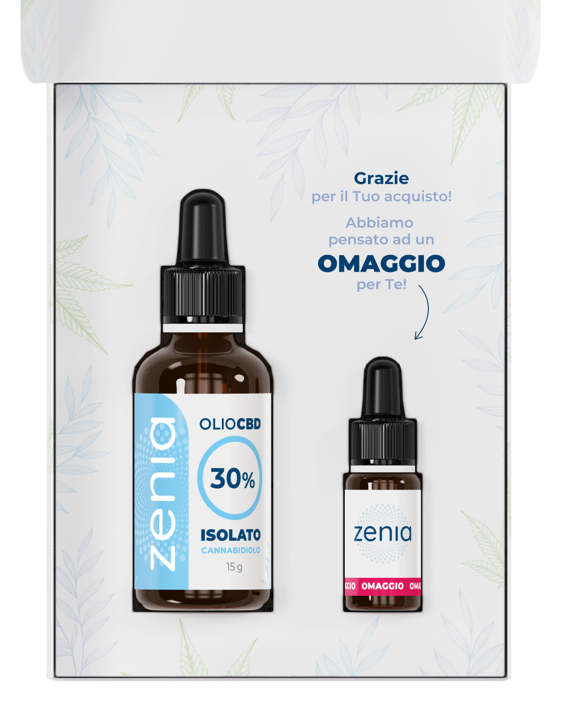 Zenia Olio CBD 30% no thc 50ml omaggio