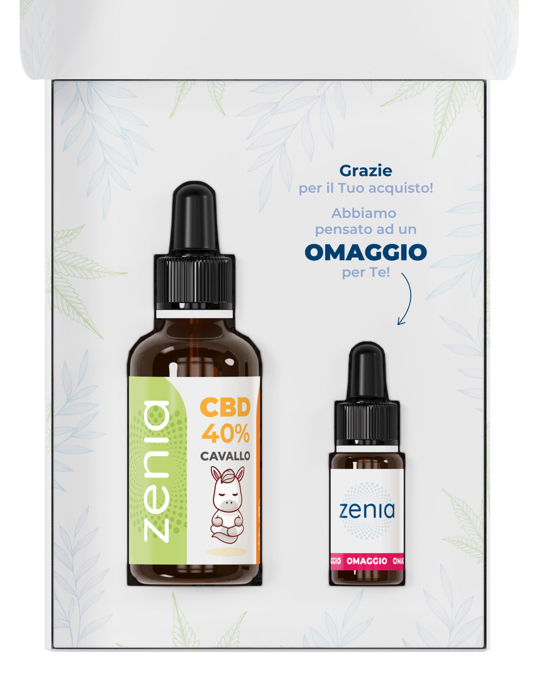 Zenia Olio CBD 40% Cavallo 50ml omaggio