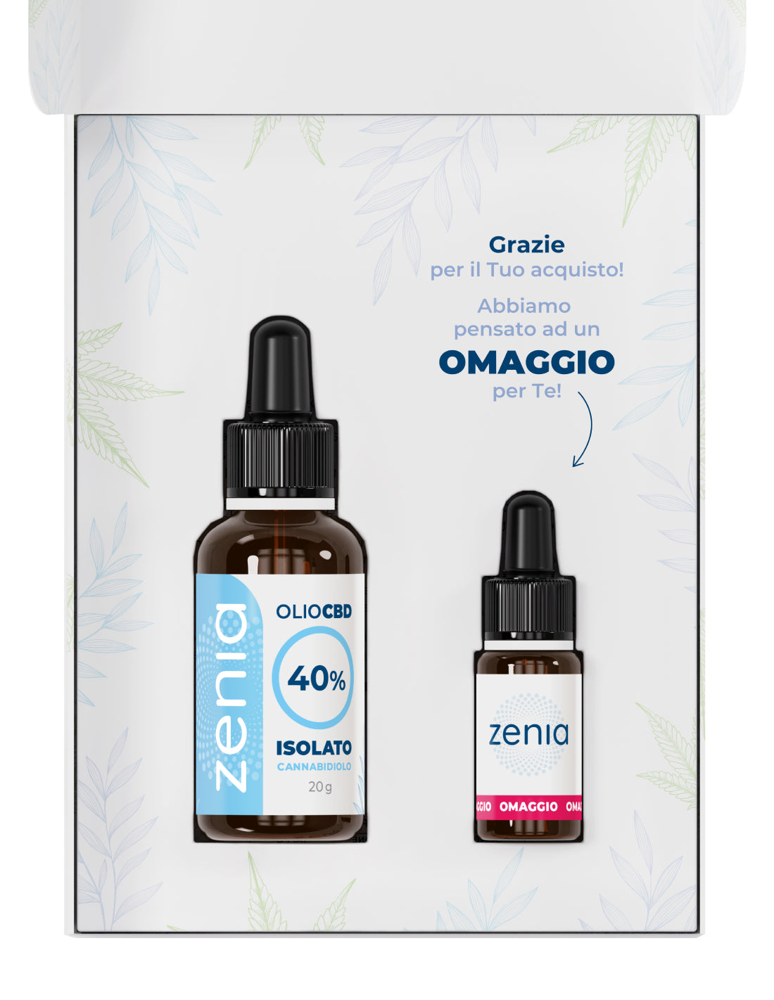 Zenia Olio CBD 40% no thc 30ml omaggio