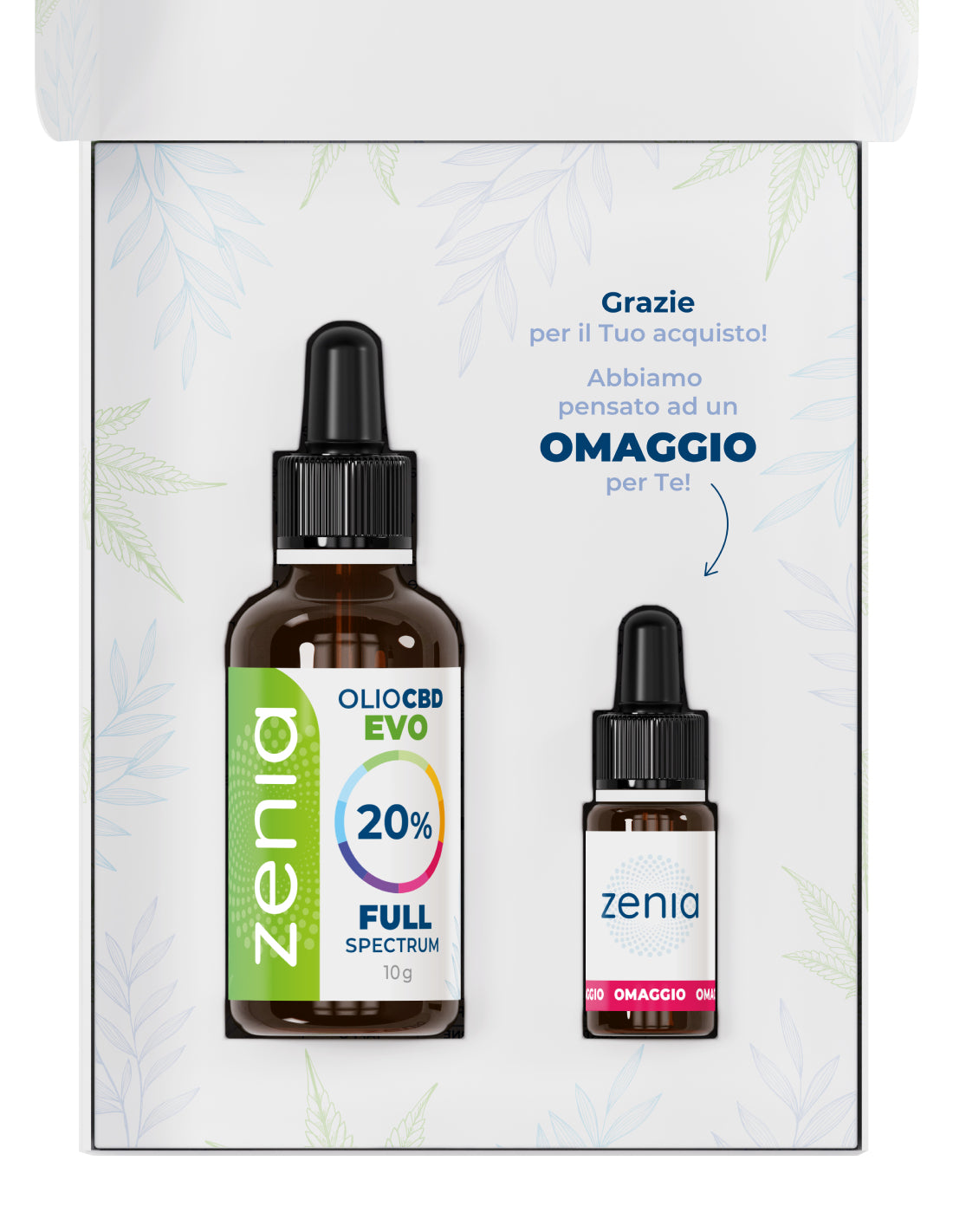 Zenia Olio CBD Evo full-spectrum 20% 50ml omaggio
