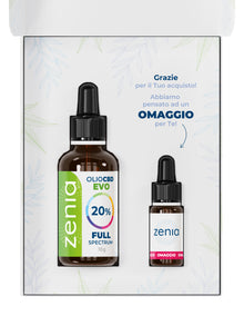 Zenia Olio CBD Evo full-spectrum 20% 50ml omaggio