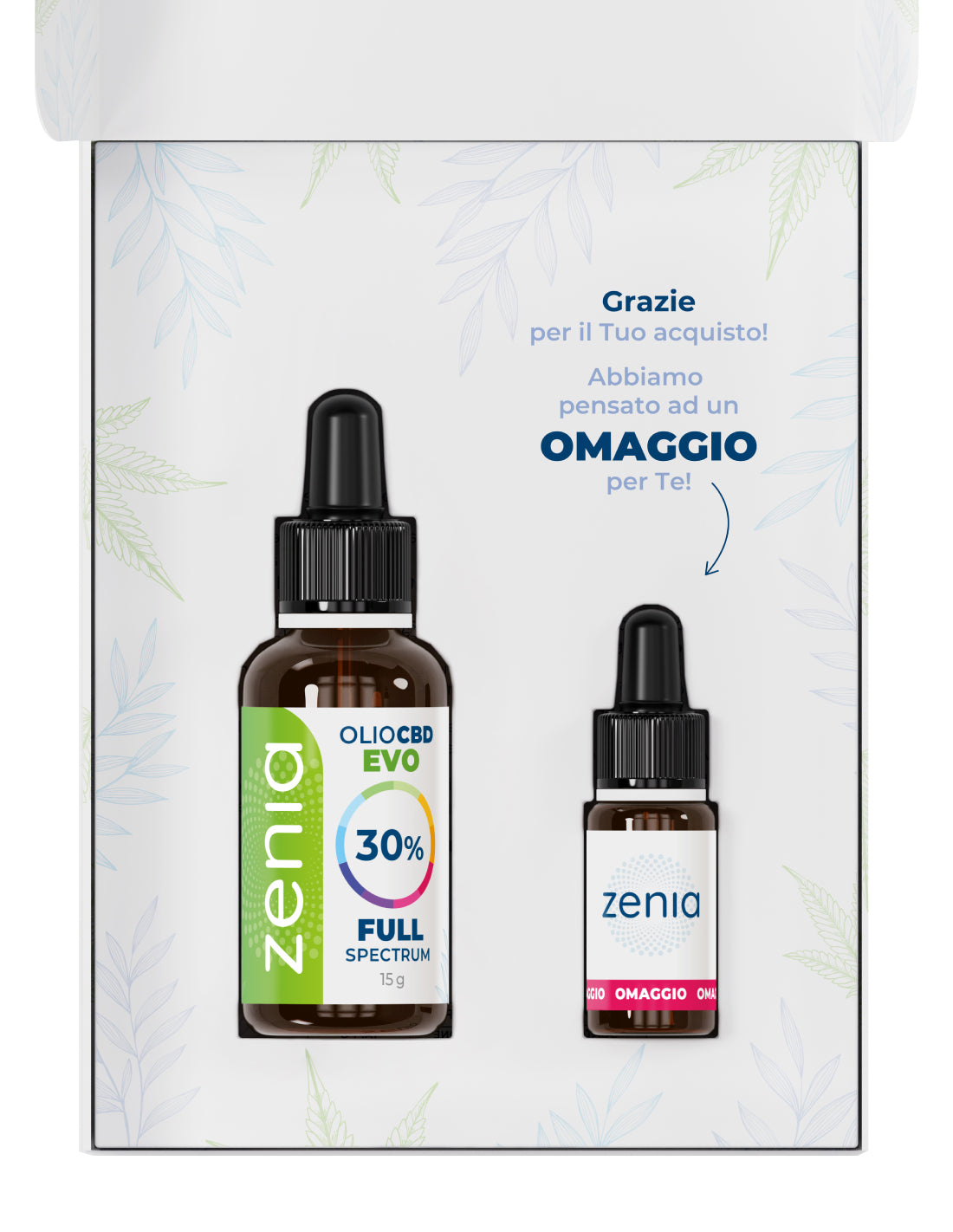 Zenia Olio CBD Evo full-spectrum 30% 30ml omaggio