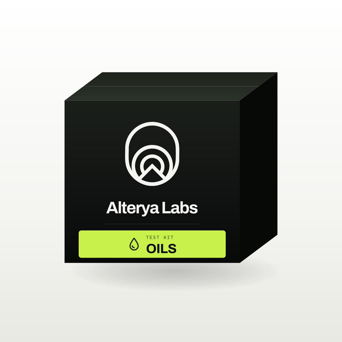 Alterya Labs test kit box - Oils